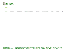 Tablet Screenshot of nitda.gov.ng